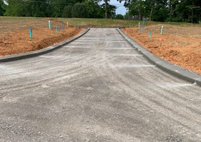 concrete curbing