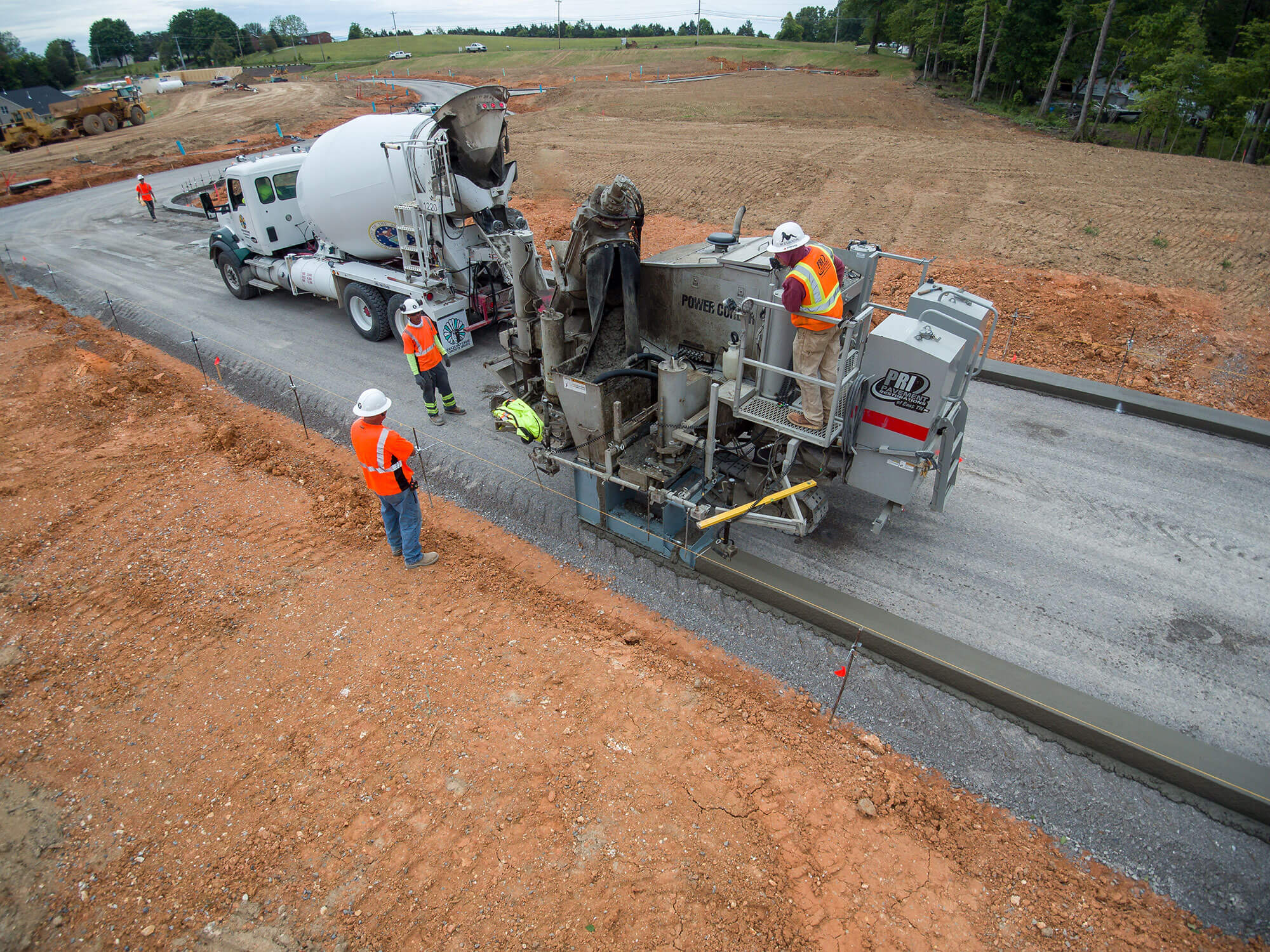 concrete curbing